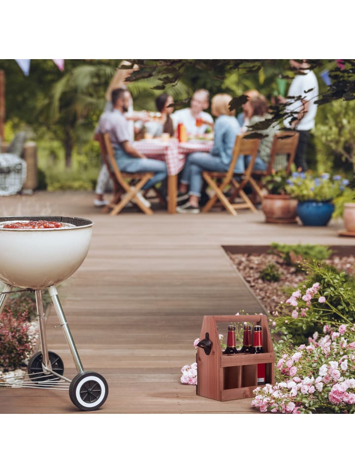 relaxdays Bierträger in Braun günstig kaufen onesize