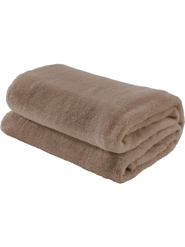 Erwin Müller Wohndecke Salerno in taupe günstig kaufen 130 x 170 cm