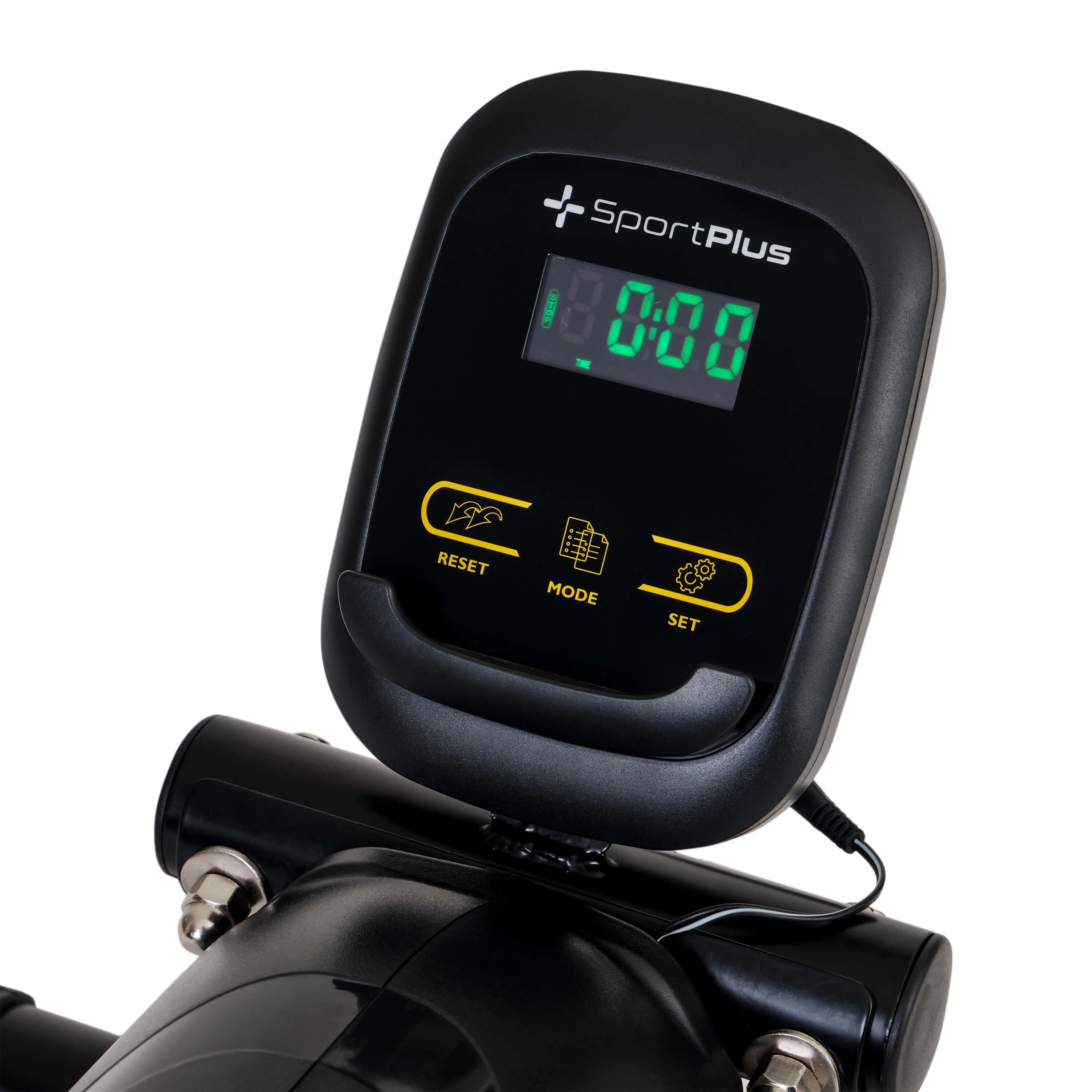 SportPlus Heimtrainer SP-HT-0100-B-iE, Mini-Heimtrainer für Zuhause, kleiner Beintrainer, Trainingscomputer