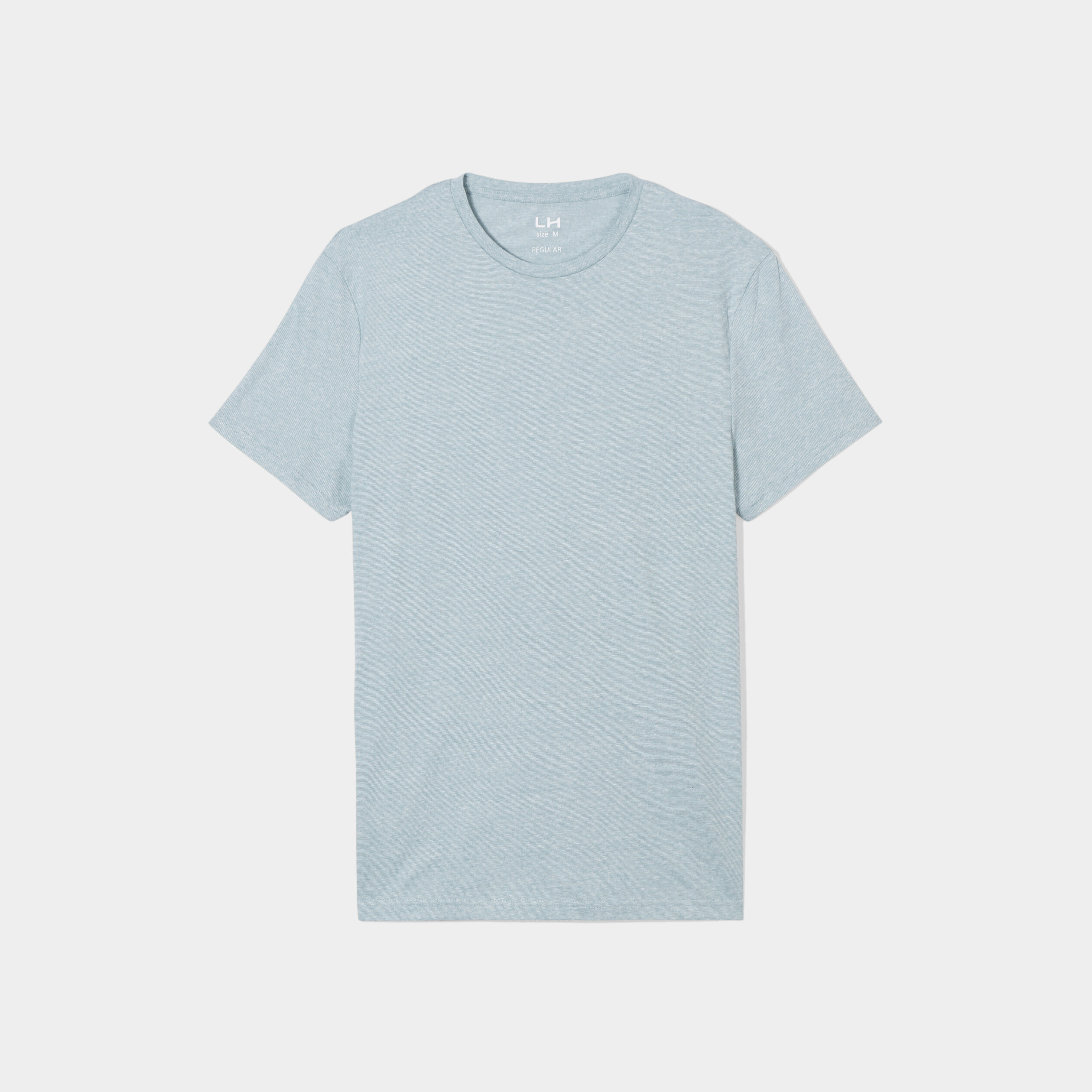 T-shirt coton manches courtes vert clair homme | La Halle