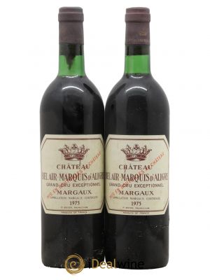 Château Bel Air Marquis d'Aligre  1975 - Lot de 2 Bouteilles