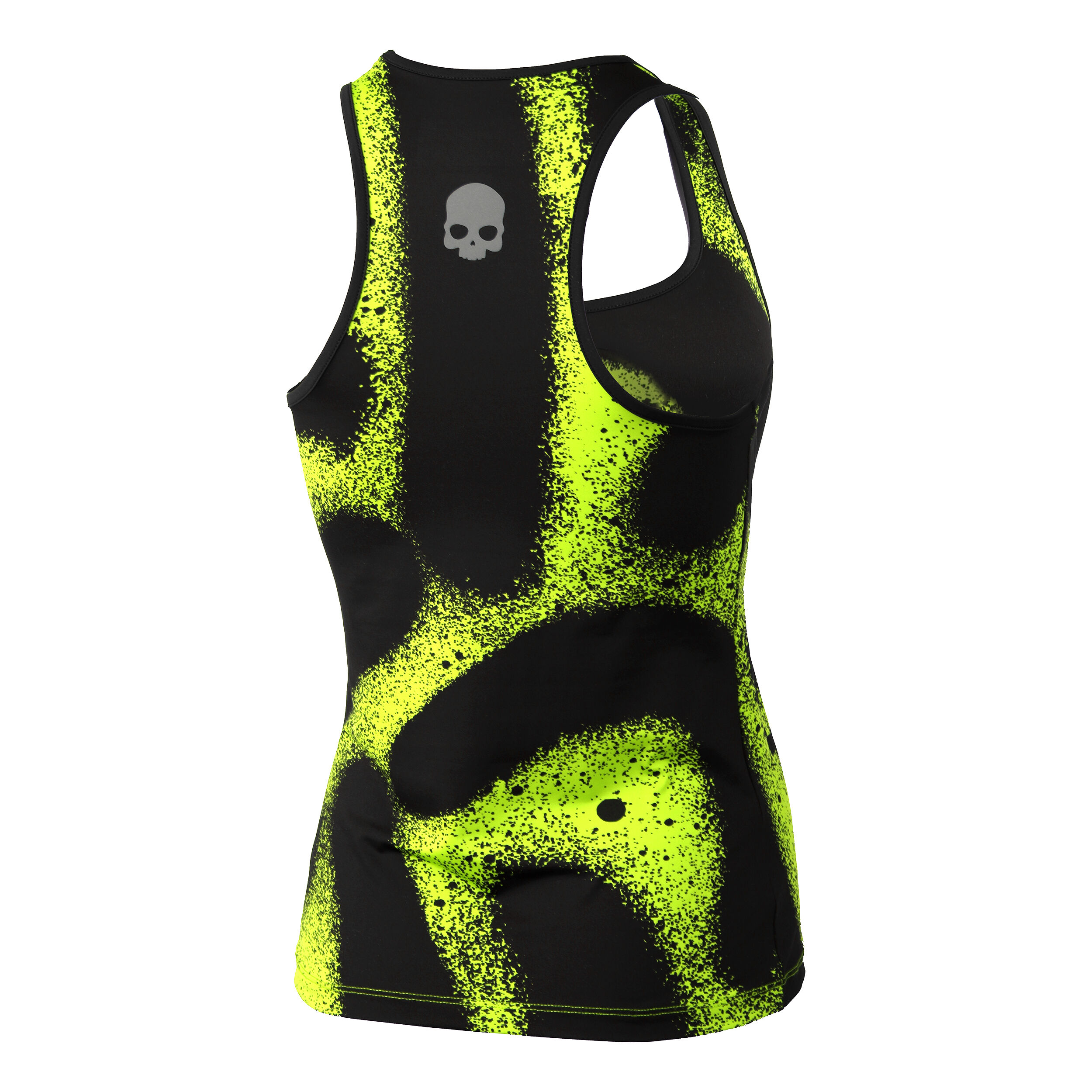 Spray Tank-Top Damen - Gelb, Schwarz
