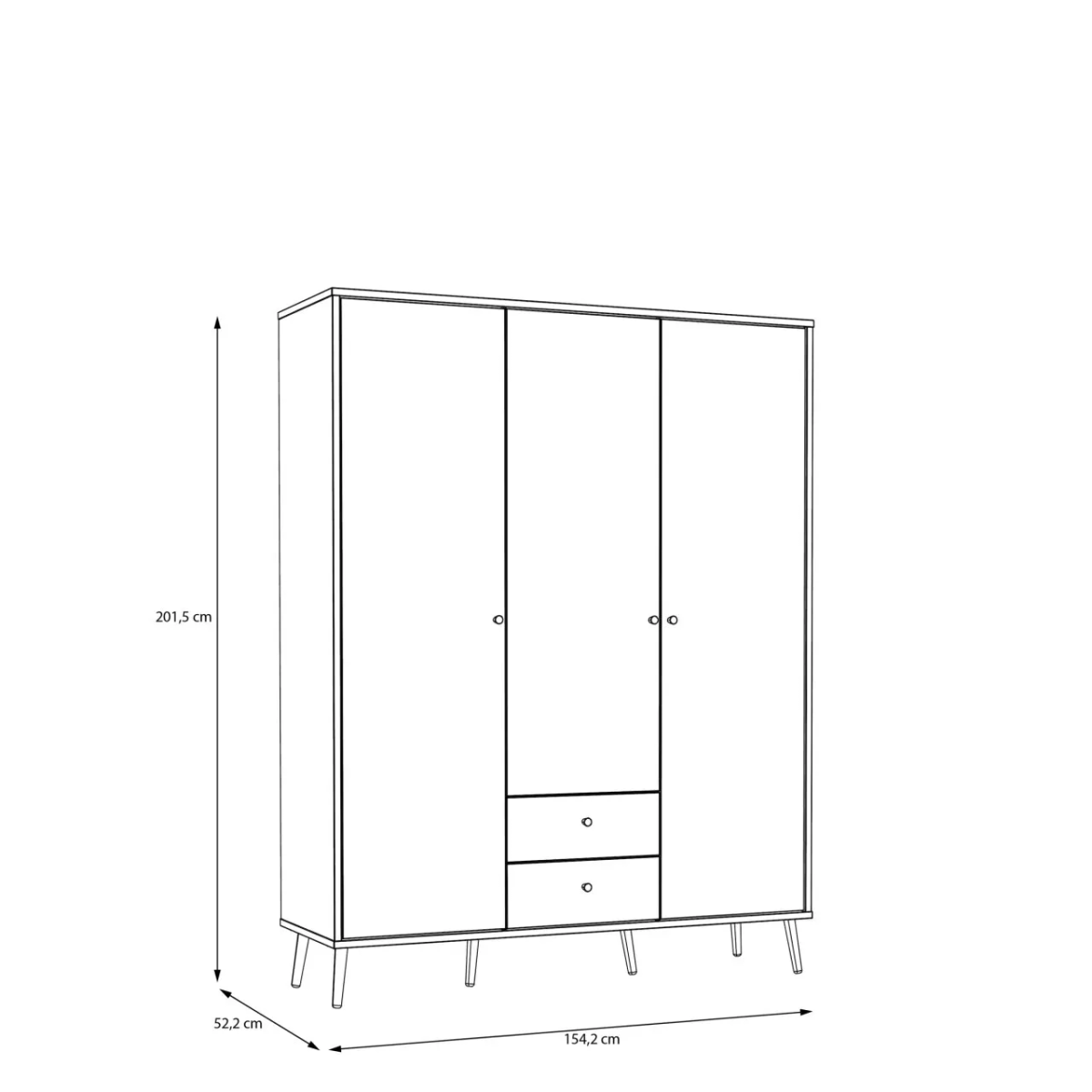Kleiderschrank Whenua Eiche