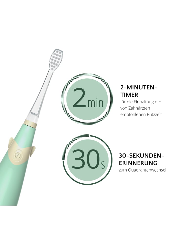 Ailoria BUBBLE BRUSH Kinder-Schallzahnbürste in grün günstig kaufen onesize
