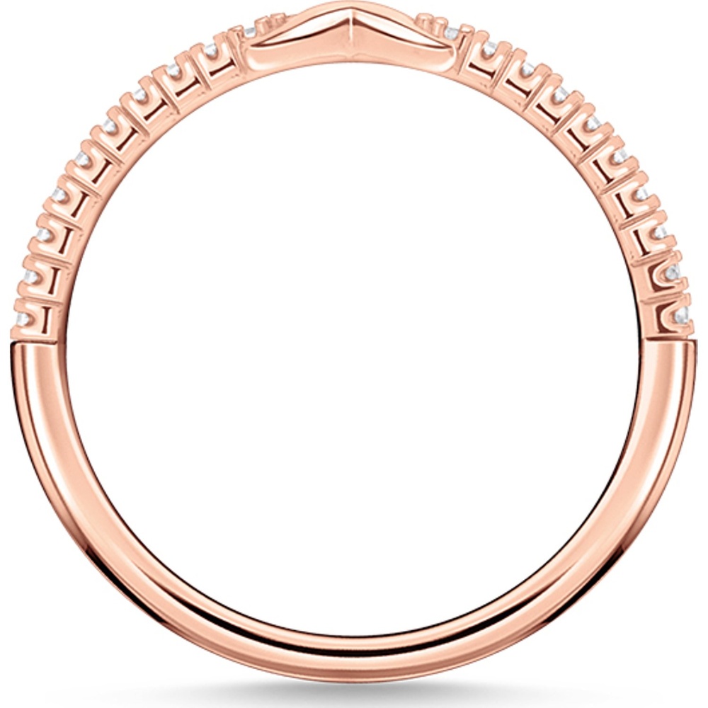 Thomas Sabo Bague pour femme 925 Argent or rose Bague