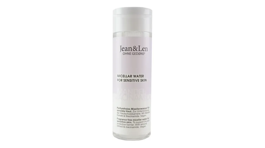 Jen&Len Parfümfreies Mizellenwasser Mandel/Niacinamide 200 ml