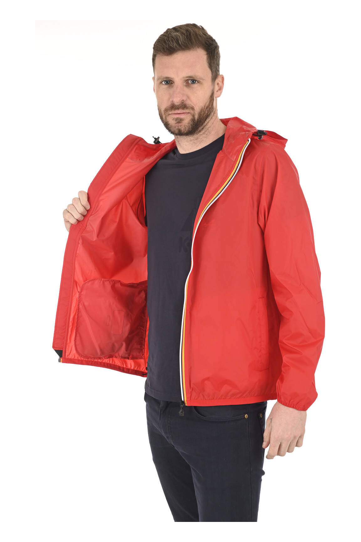 K Way Impermeables Trenchs Unisexe couleur rouge