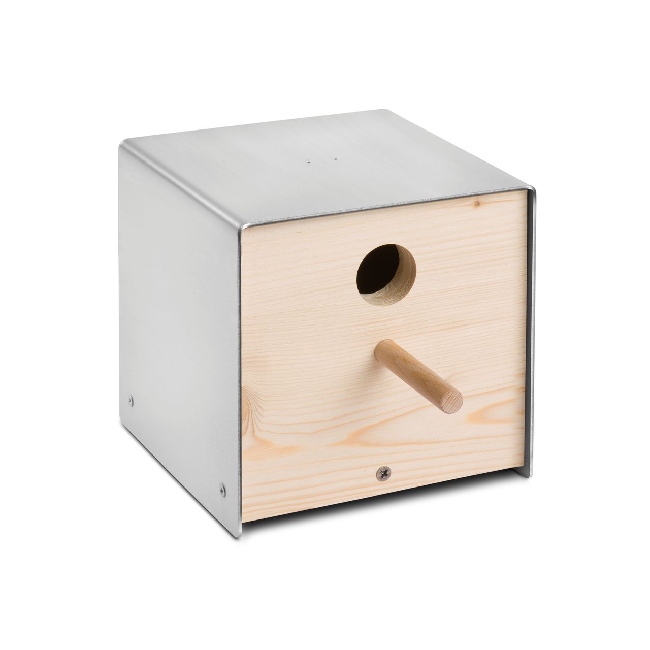 Keilbach Designprodukte Keilbach Nistkasten, Edelstahl, Holzfront