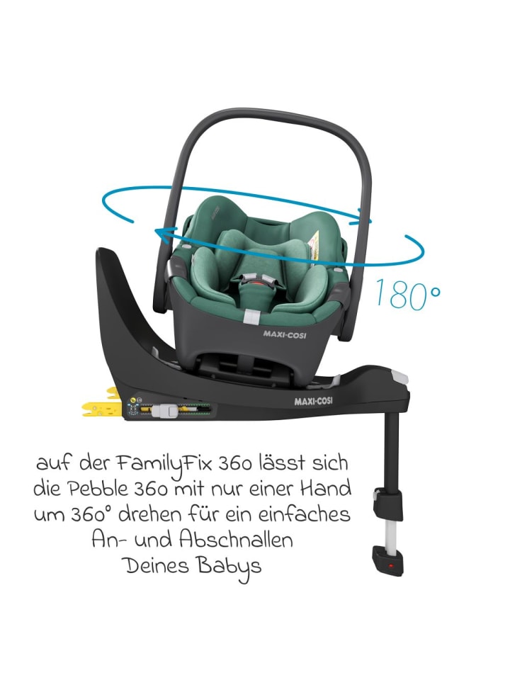 Maxi-Cosi Babyschale Pebble 360 i-Size drehbar ab Geburt - 15 in gruen günstig kaufen onesize