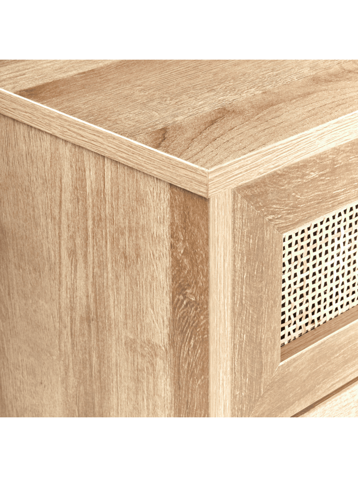 Beliani Badezimmerschrank ROSELL in Heller Holzfarbton - (W) 40 x (H) 92 x (L) 36 cm günstig kaufen onesize