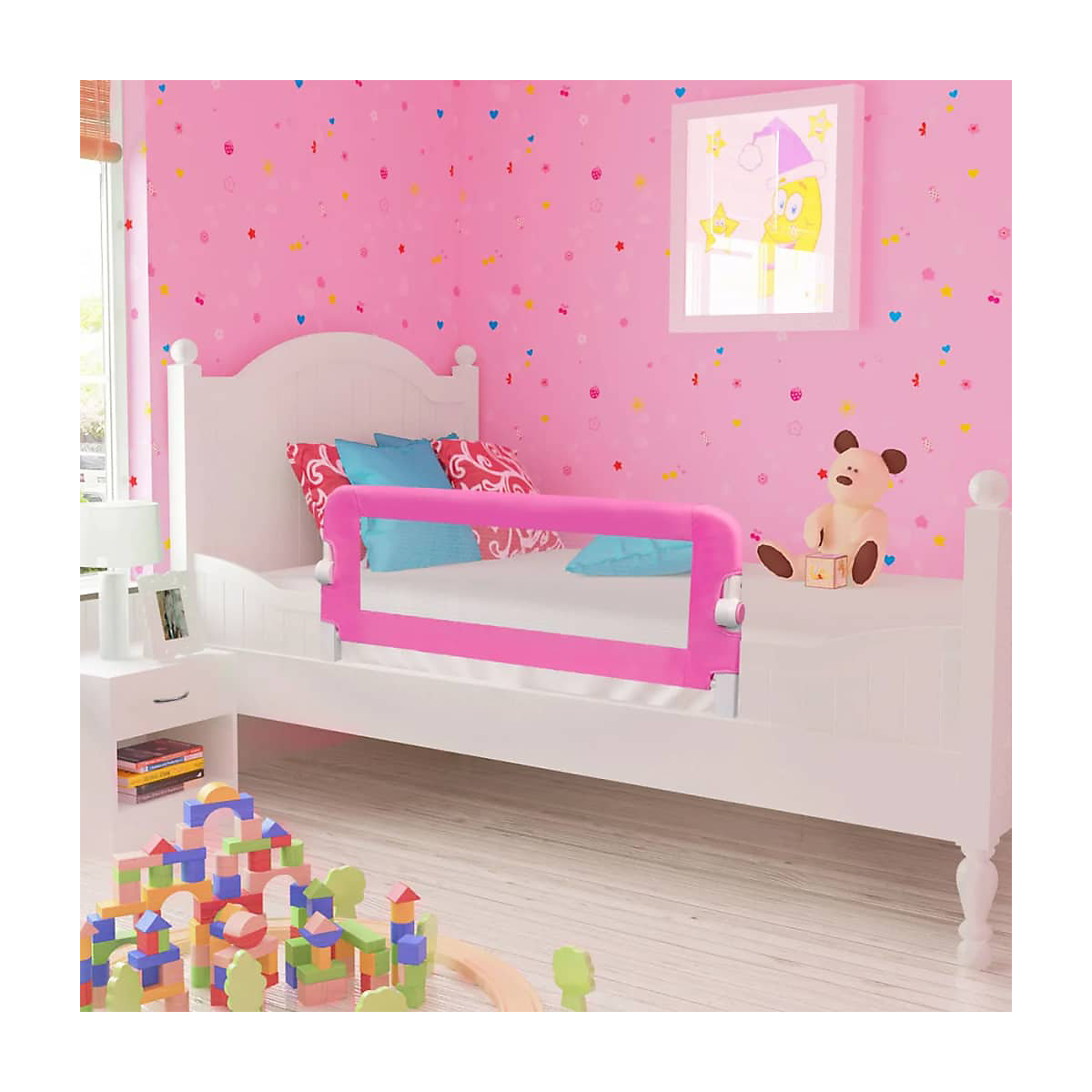 Kleinkind Sicherheit Bettgitter 102x42 cm Rosa