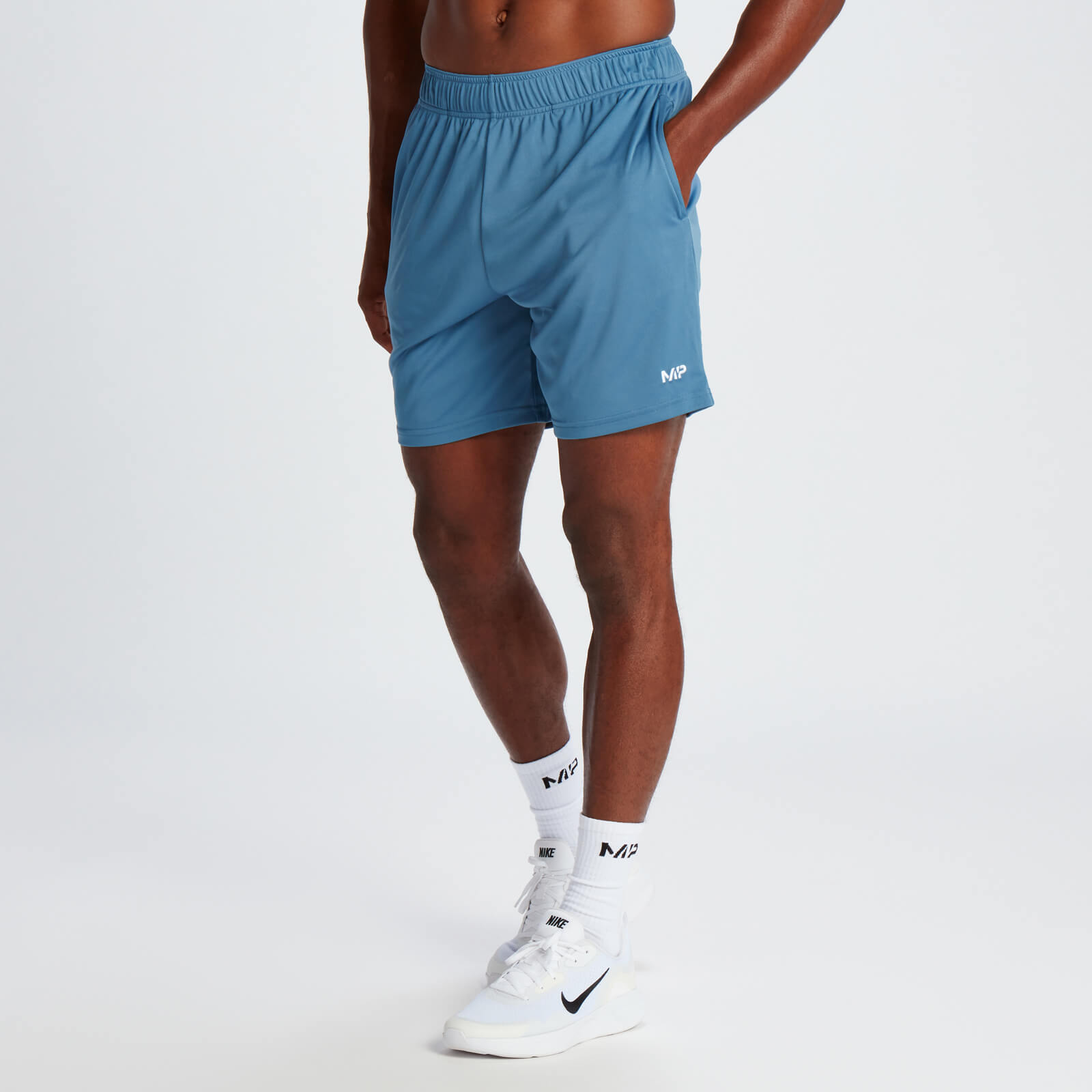 Short d’entraînement léger en jersey MP pour hommes – Bleu anthracite