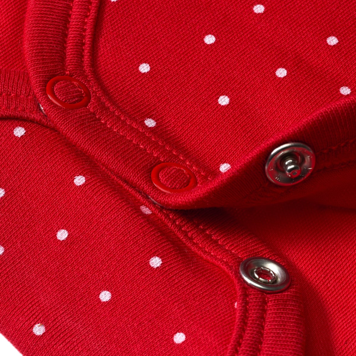 Body Kurzarm mit Punkte-Muster, rot, Gr. 86/92, 1 St