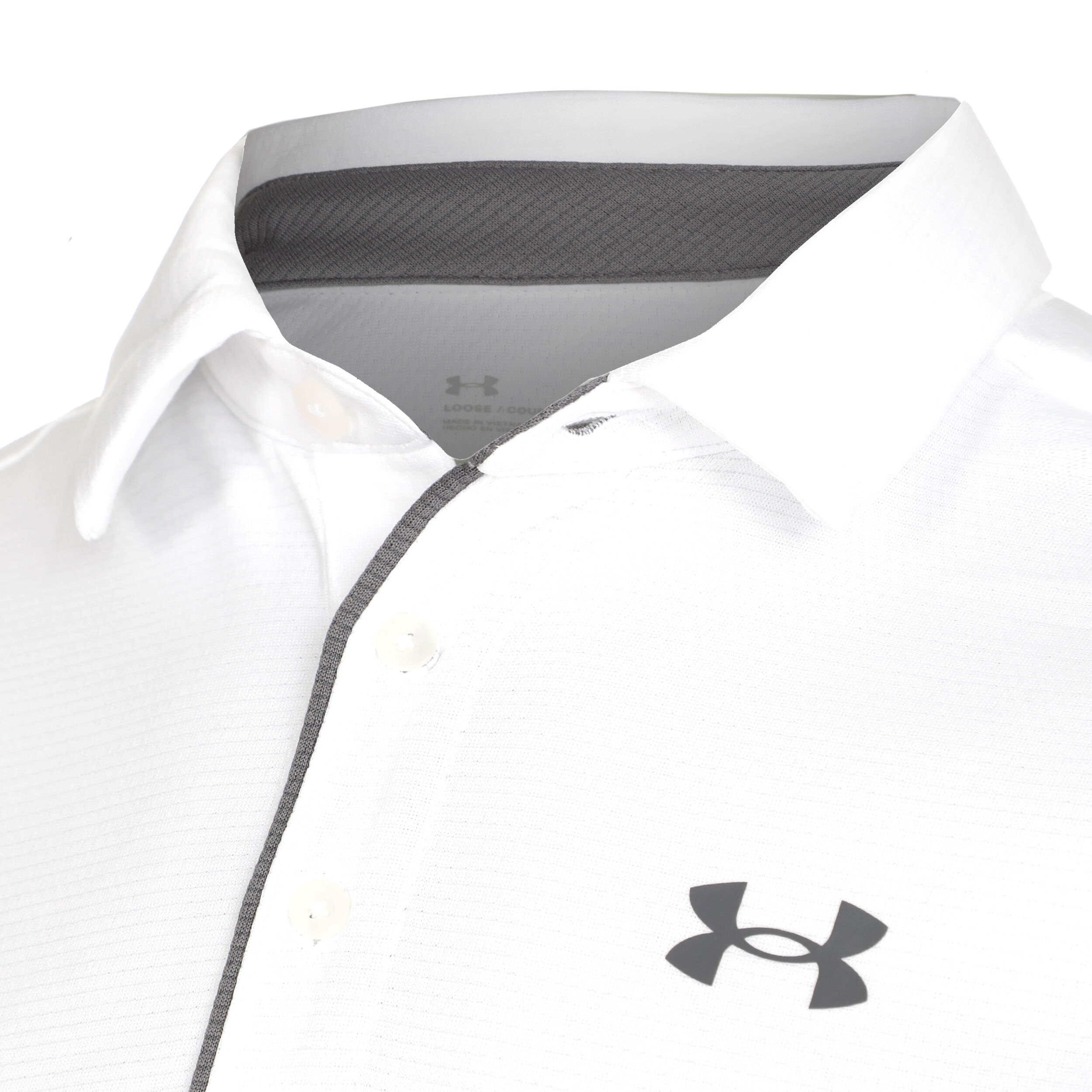 Tech Polo Herren - Weiß, Grau