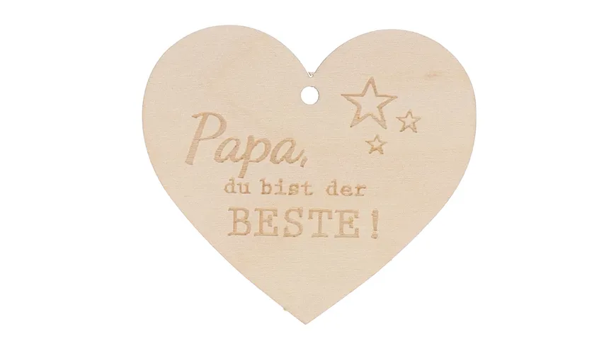 Spruchreif Herzanhänger Papa, du bist der Beste