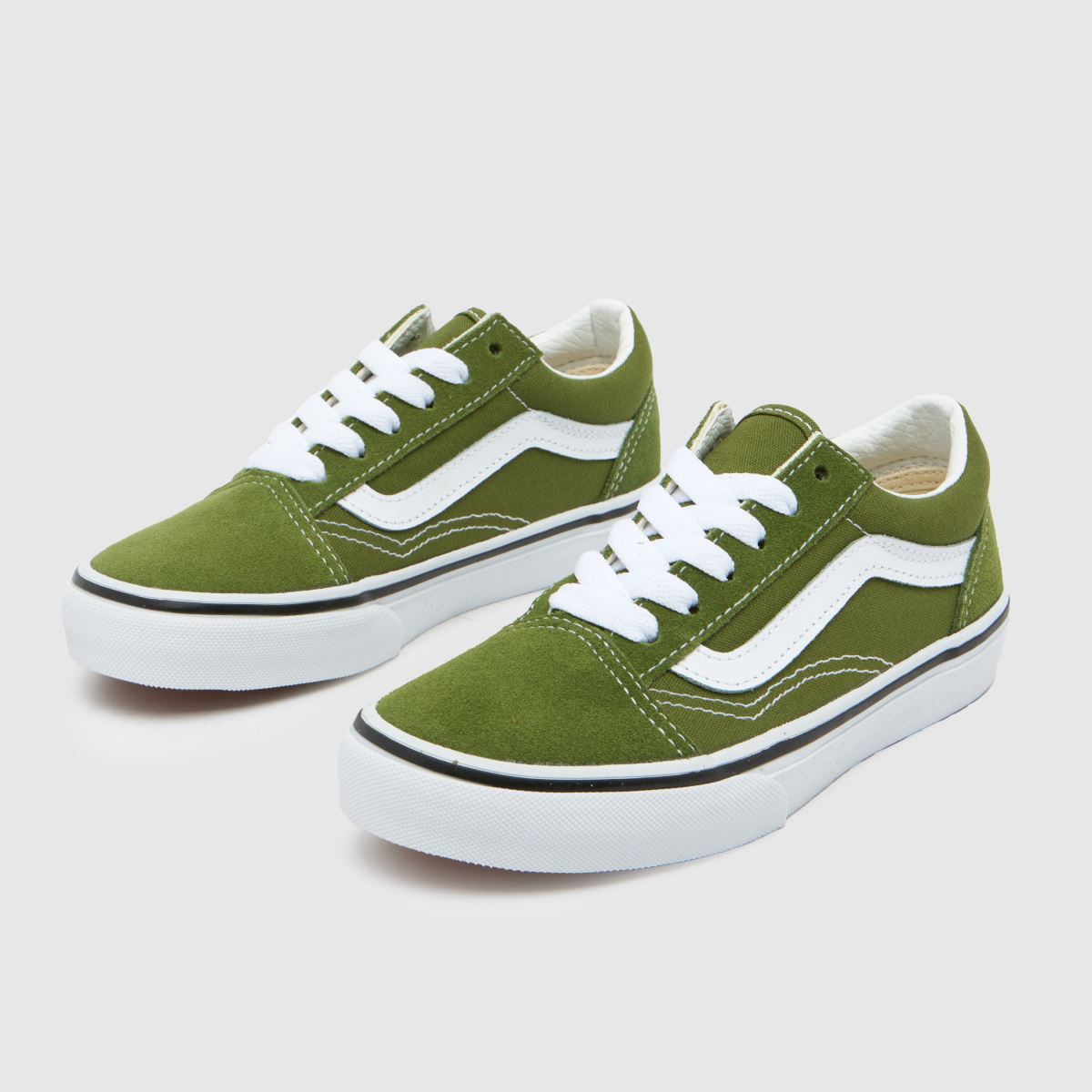 Vans sötétzöld old skool fiú junior edzőcipő
