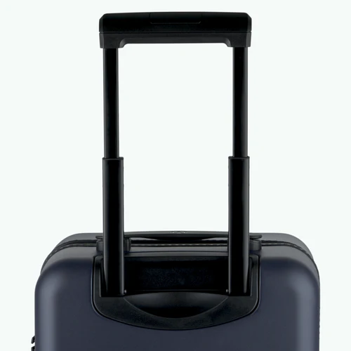 CDG 4-wheel hard-shell suitcase, plain navy blue pouch
