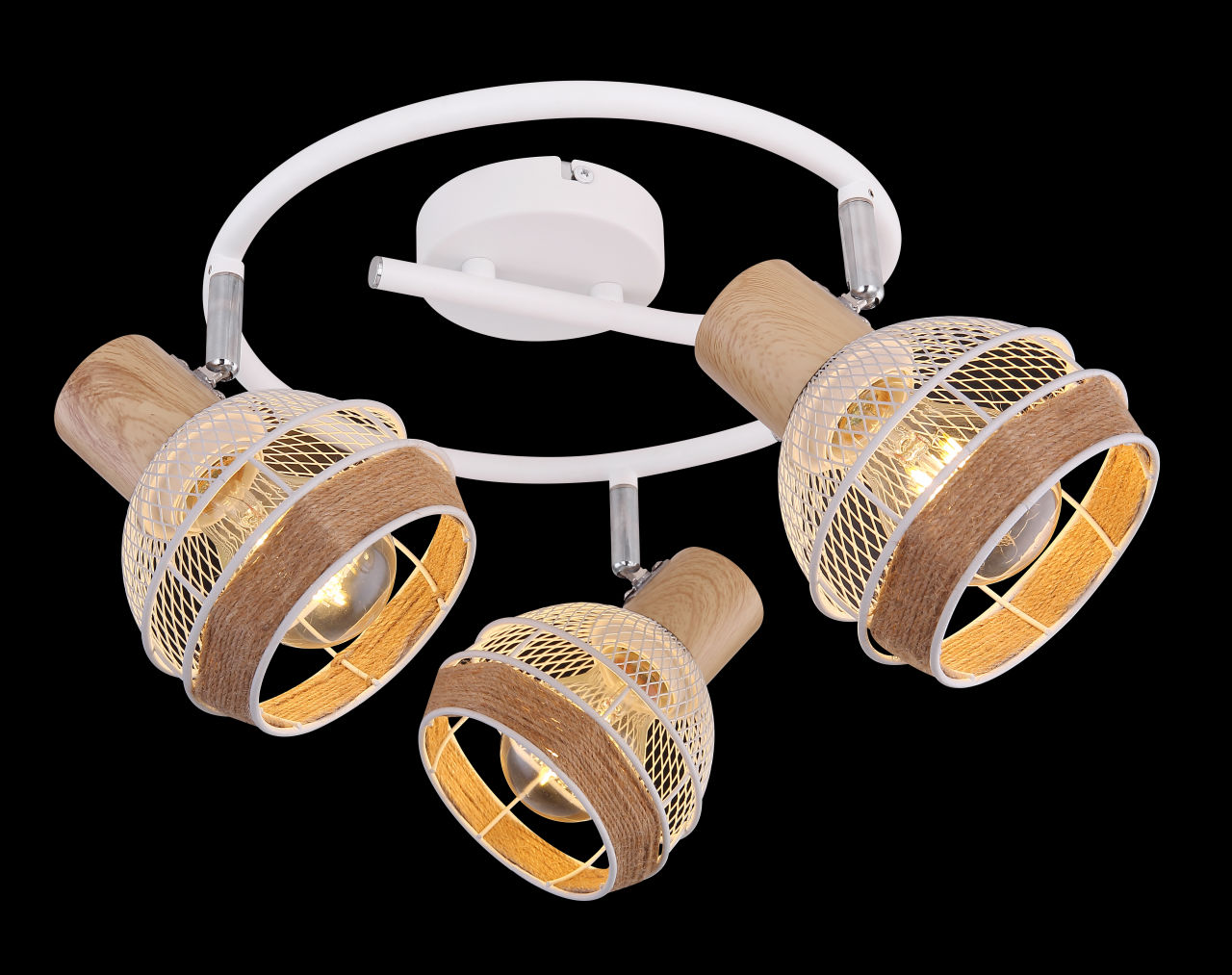 Globo Lighting - WIDY - Strahler Metall weiß, 3x E27
