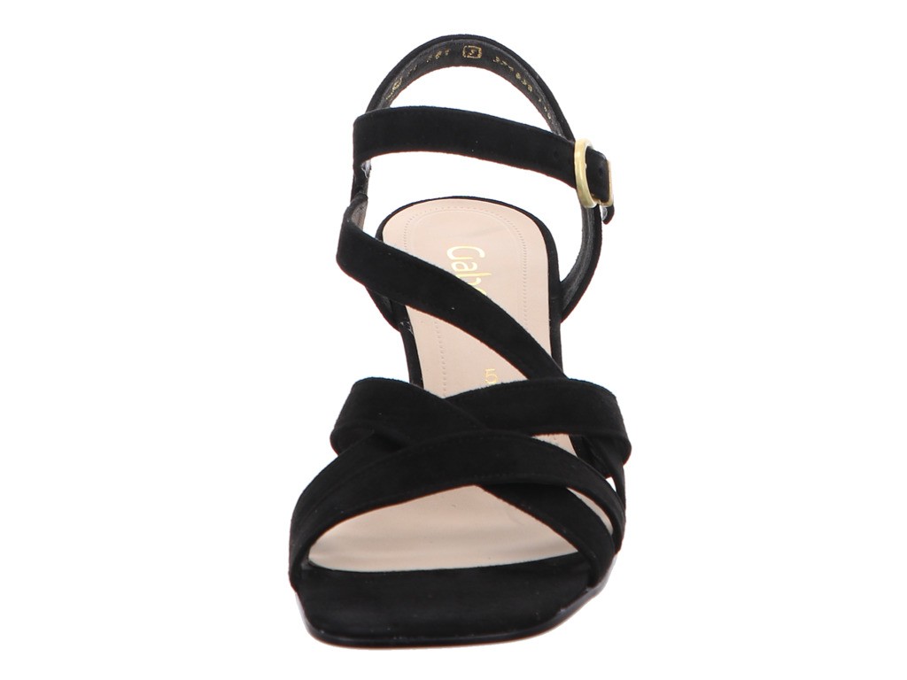 GABOR Komfort Sandalen schwarz Gabor Fashion Riemchensandalen 21.781.17