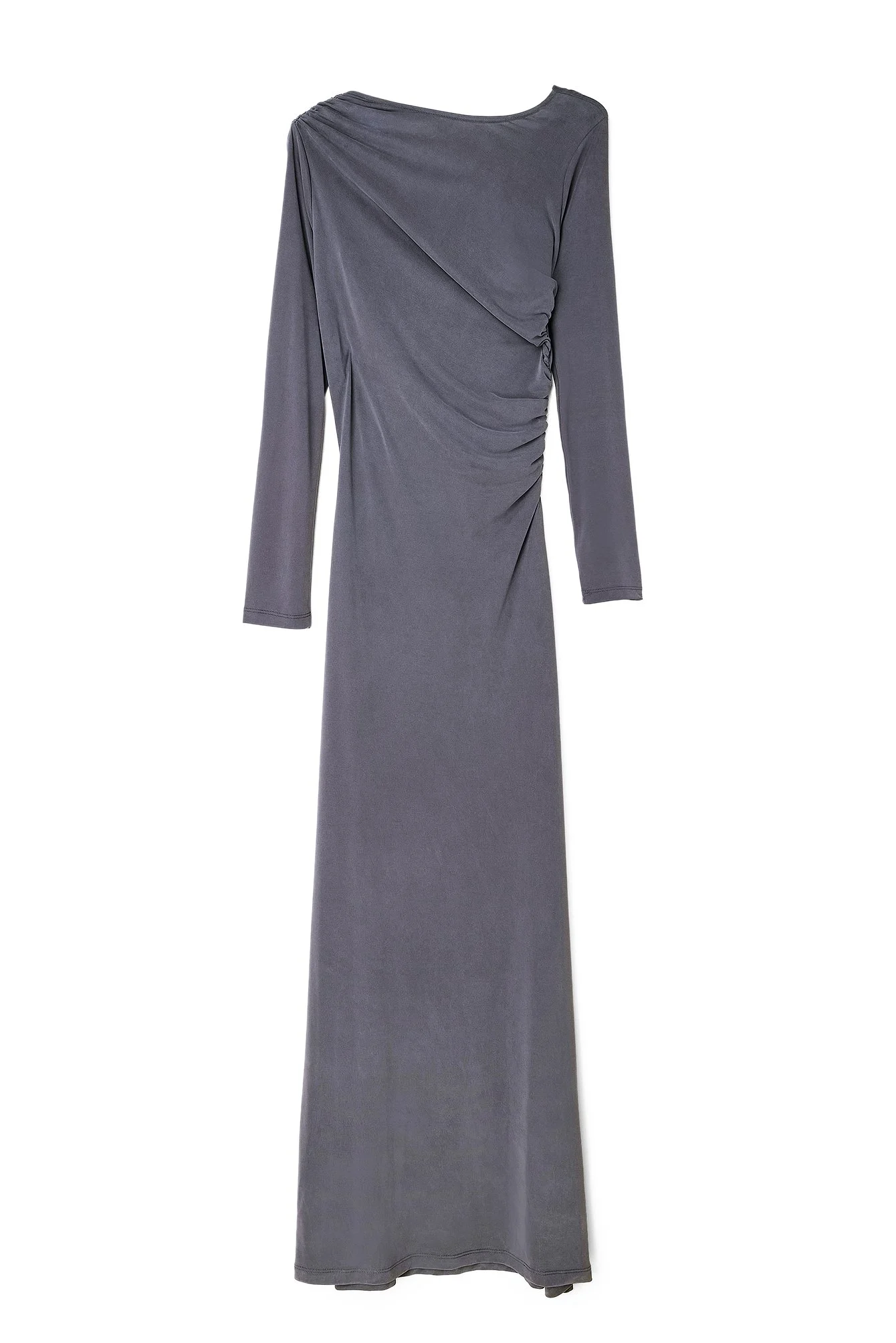 Drapiertes Maxikleid mit tiefem Rückenausschnitt