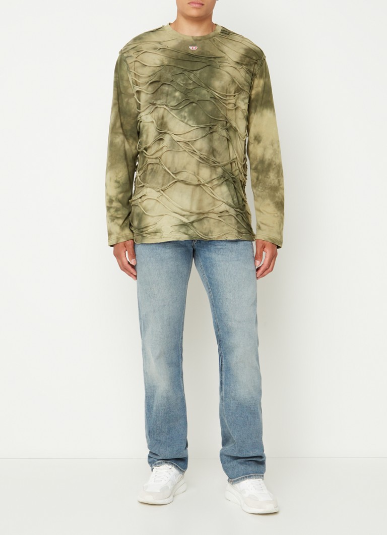 T-shirt a maniche lunghe Diesel T-cranet con motivo tie-dye
