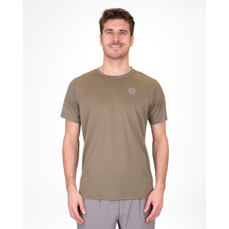 BIDI BADU Crew Two Colored Tee Tennisshirt Herren