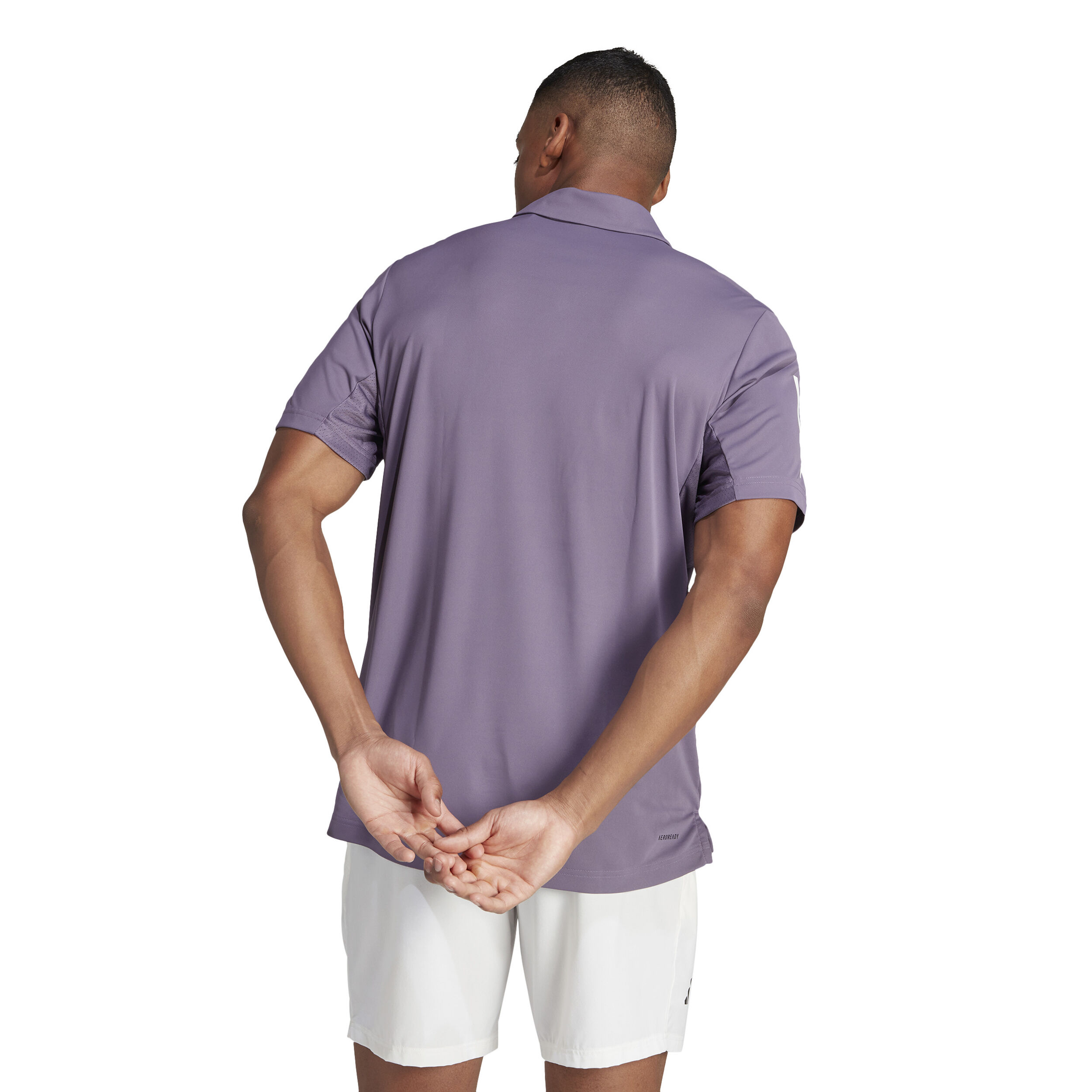 Club 3 Stripes Polo Herren - Flieder