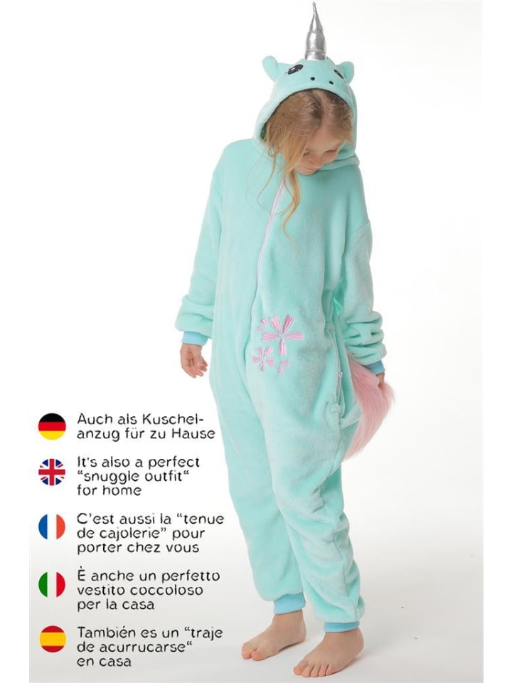 Corimori Onesie Kostüm in Türkis günstig kaufen
