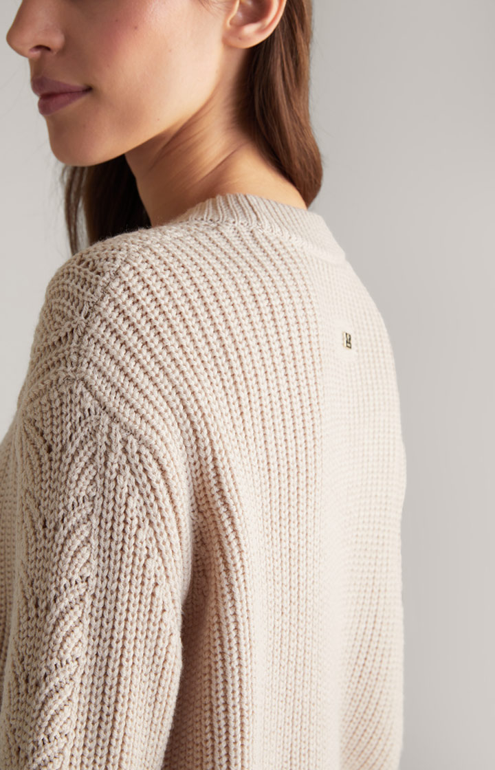 Strick-Pullover in Nude