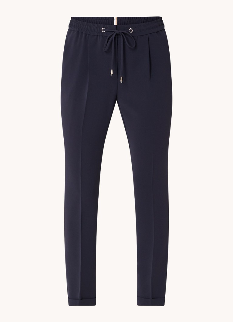 Pantaloni HUGO BOSS Tariyanah Stretch Slim Fit cu talie medie