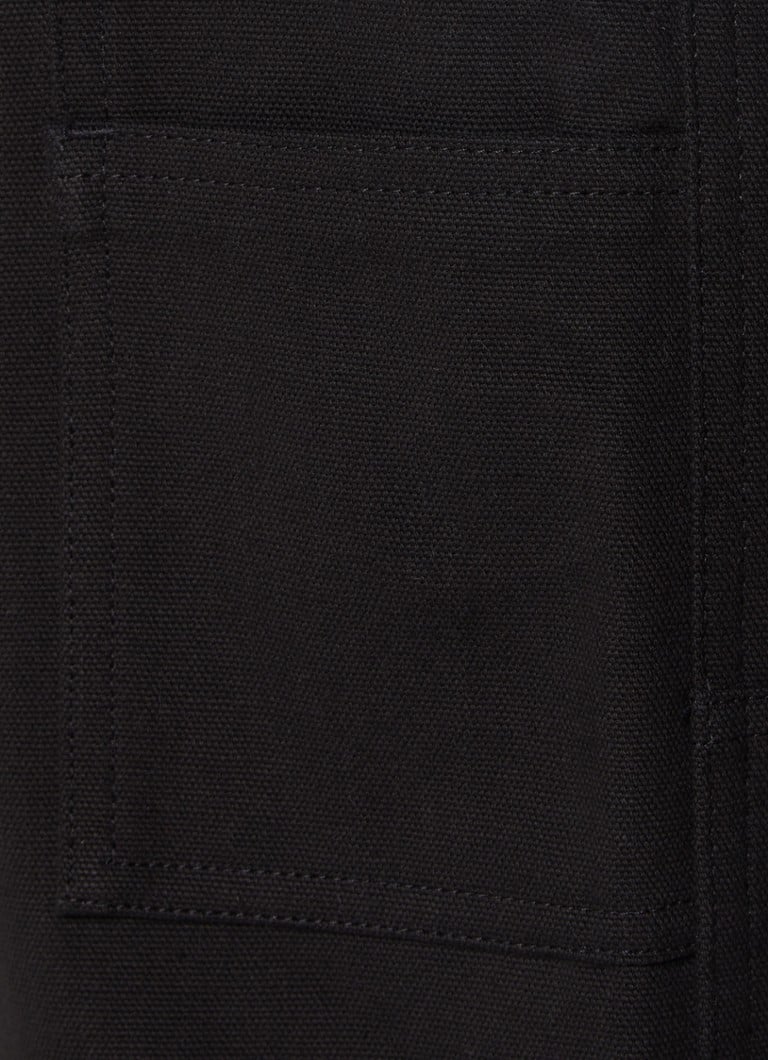 Pantaloni Moncler cu croială dreaptă și logo brodat