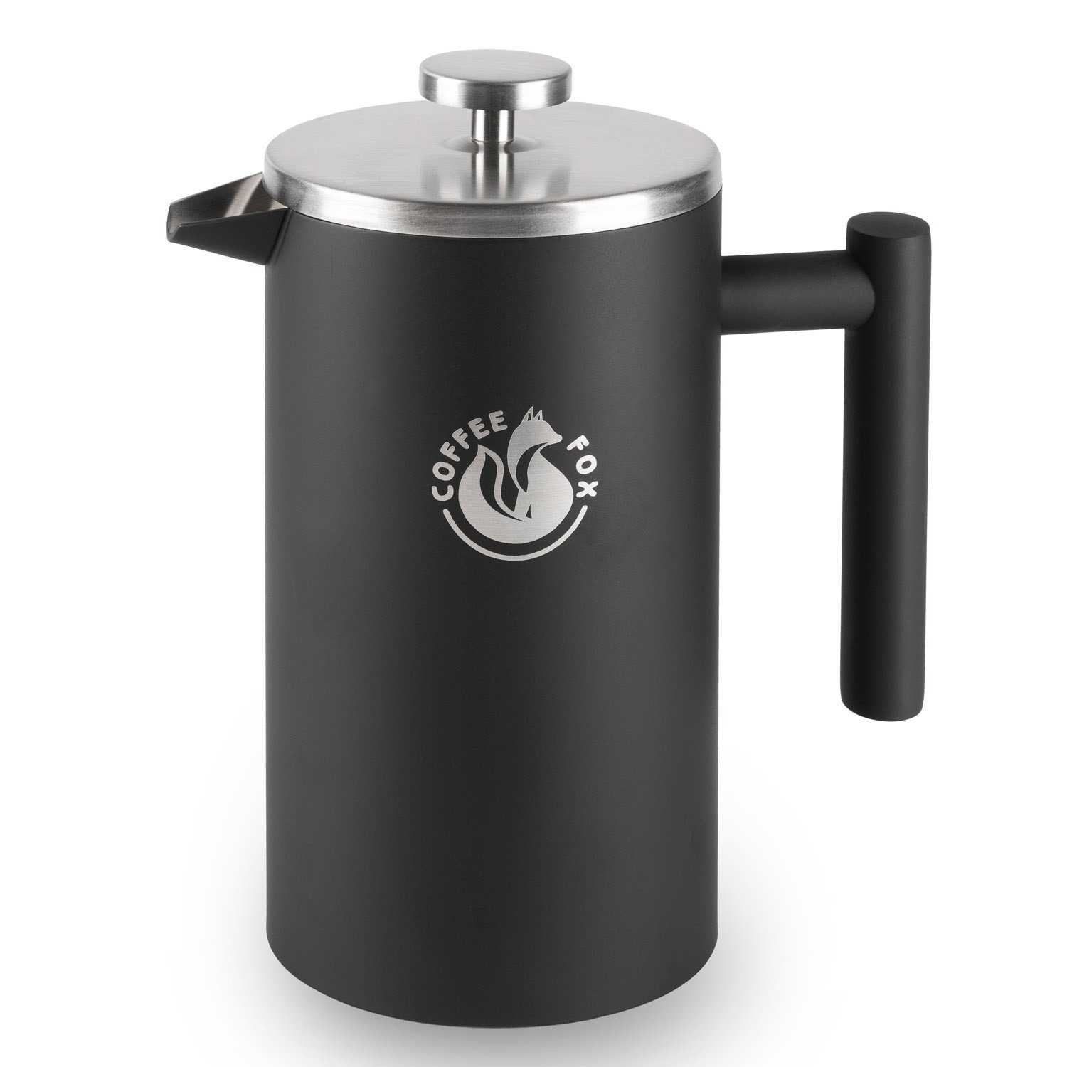 Coffee Fox French Press Kanne Kaffeepresse Kaffeekanne, Französisch, Pressfilterkanne