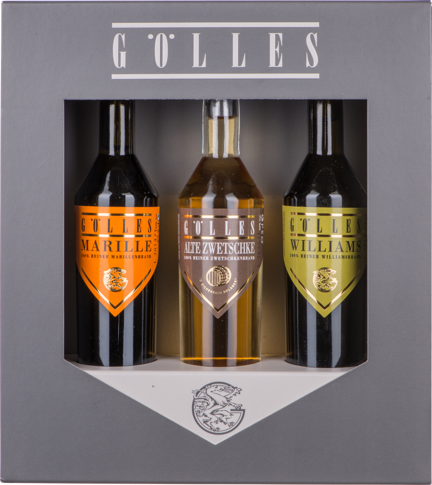 Gölles 3er-Set Obstbrände im Geschenkkarton