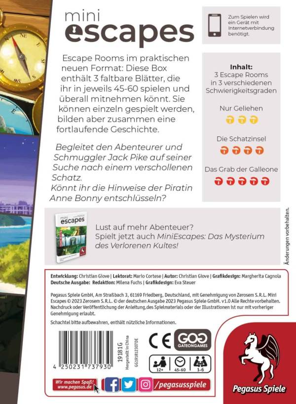 MiniEscapes - Auf den Spuren des Schatzes von Anne Bonny