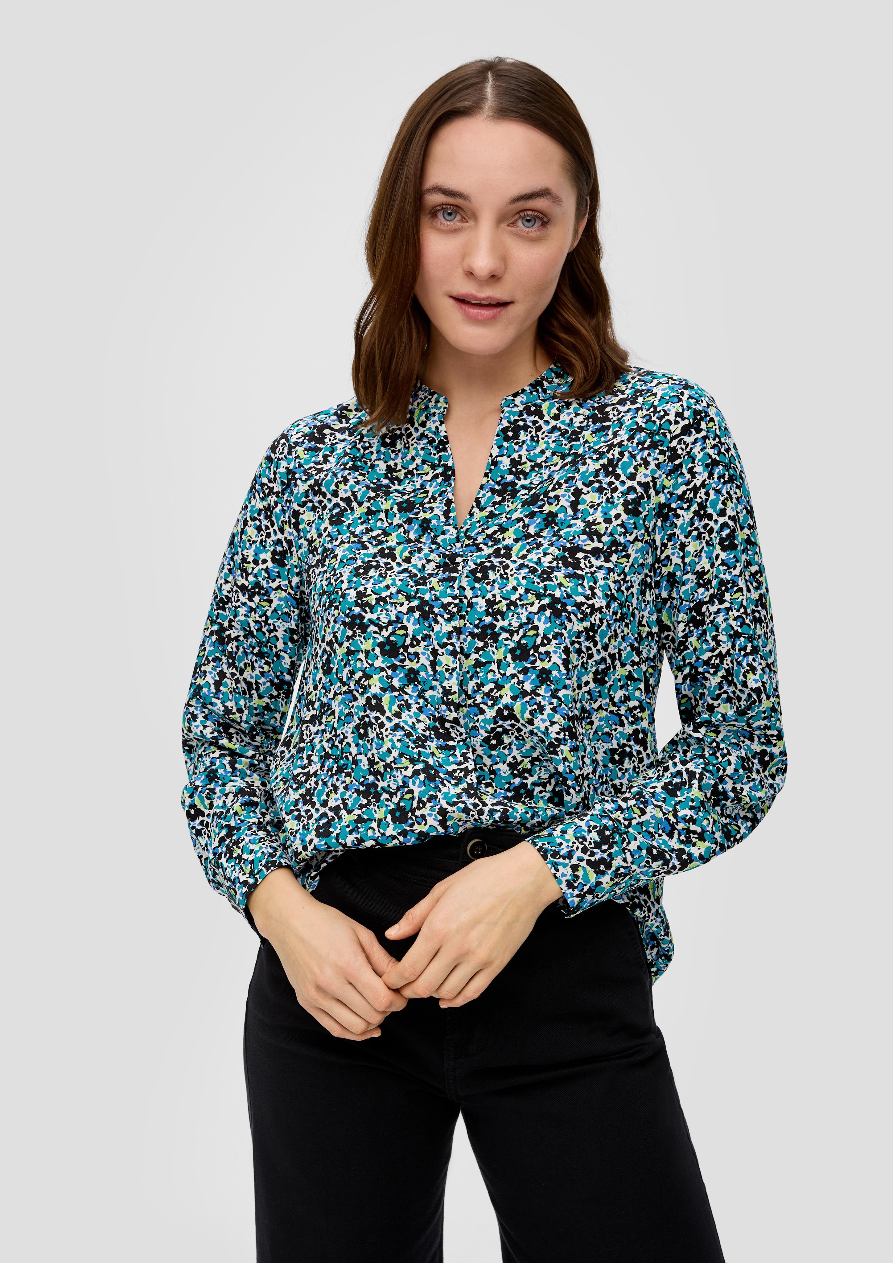 Viskosebluse mit Tunika-Ausschnitt  2142221-99A0