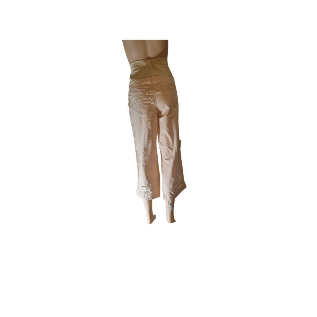 christoff Umstandshose ORA-22098 beige-orange Taillenhöhe 3/4-Länge