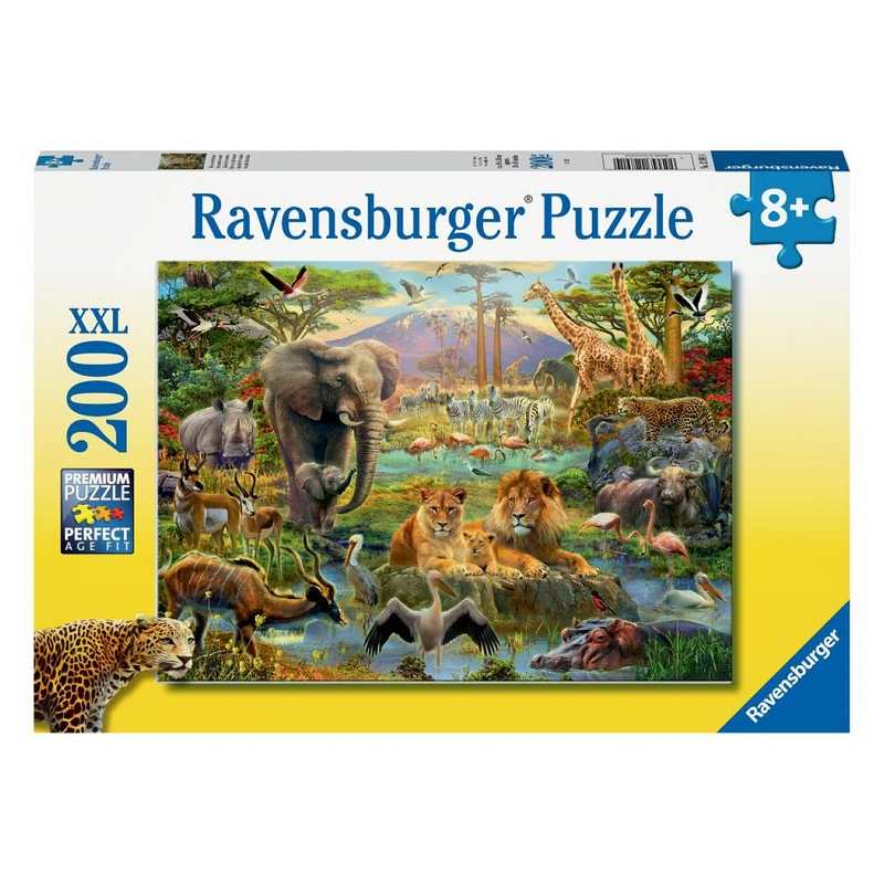 Puzzle Animaux de la savane 200 pièces XXL