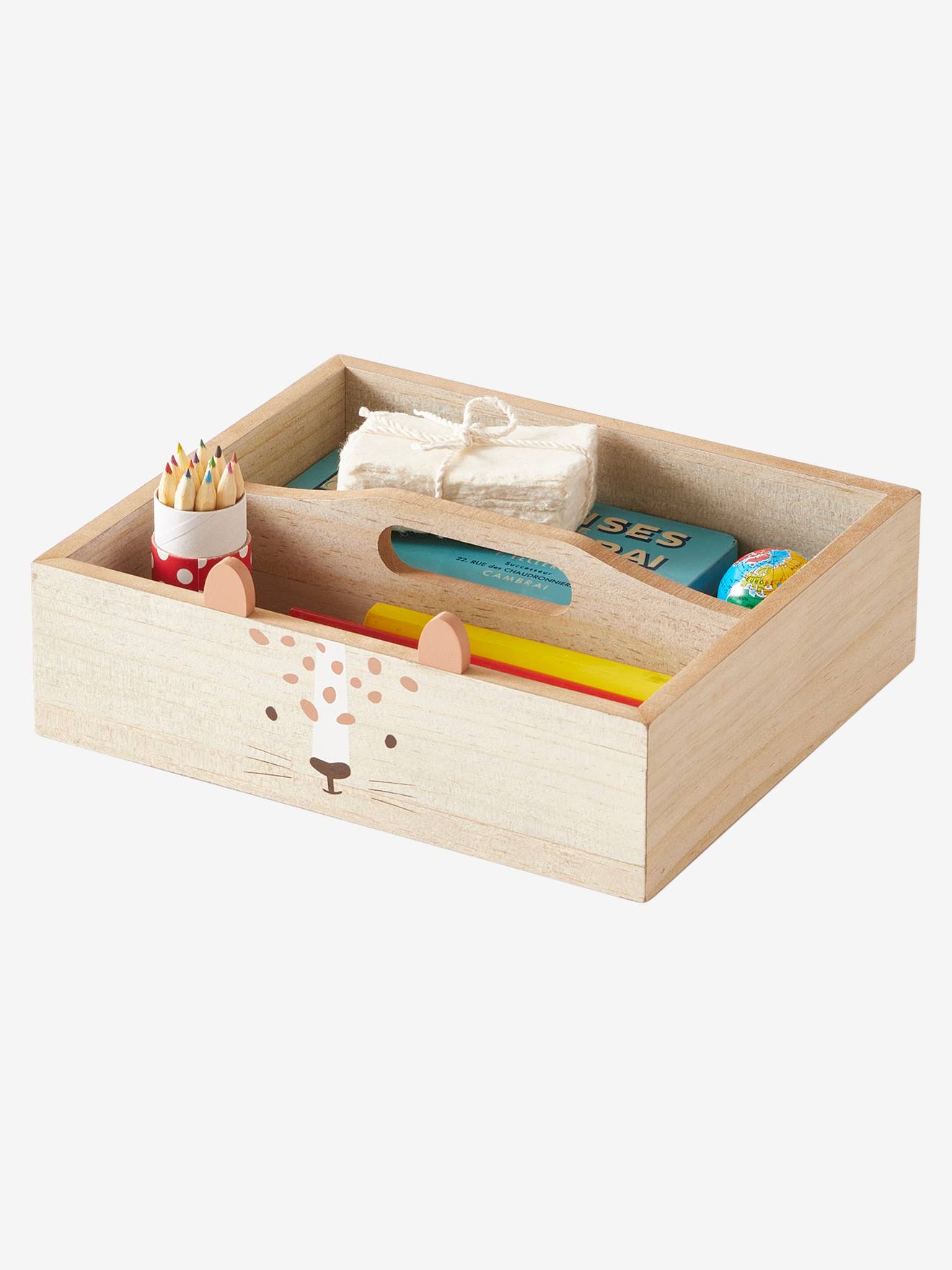 Vertbaudet Kinder Stiftebox aus Holz - natur