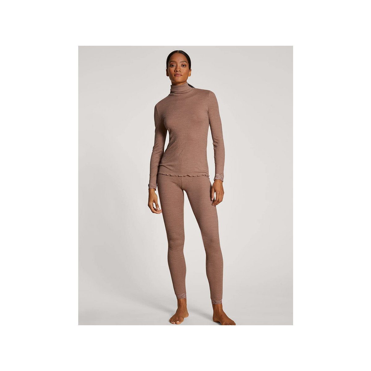 CALIDA Shorts braun regular (1-tlg)
