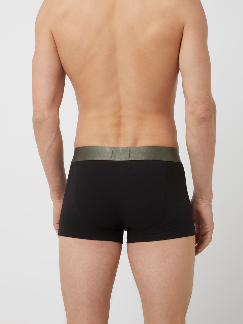 Trunks mit Stretch-Anteil im 3er-Pack in schwarz