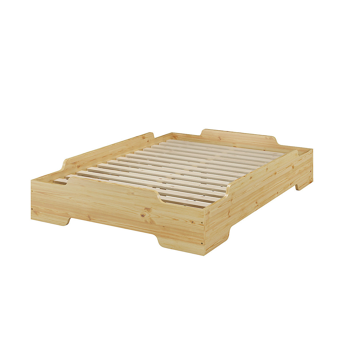 Jugendbett 140x200 Kiefer massiv mit Rollrost