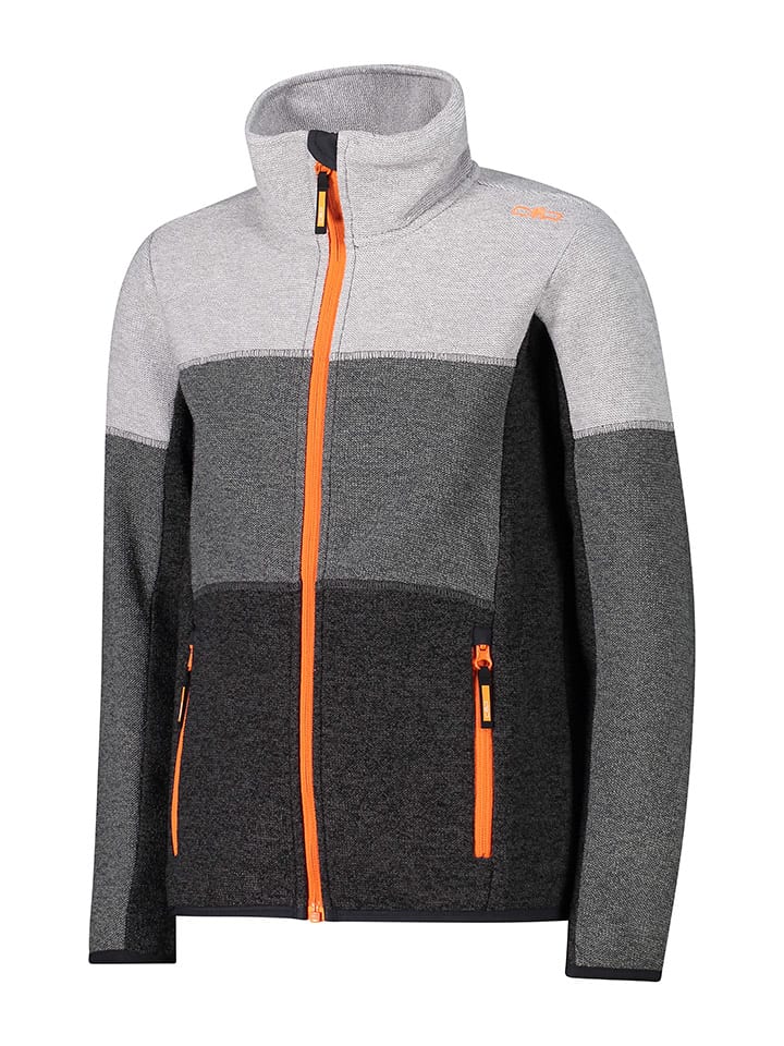 CMP Fleecejacke in Grau/ Schwarz günstig kaufen