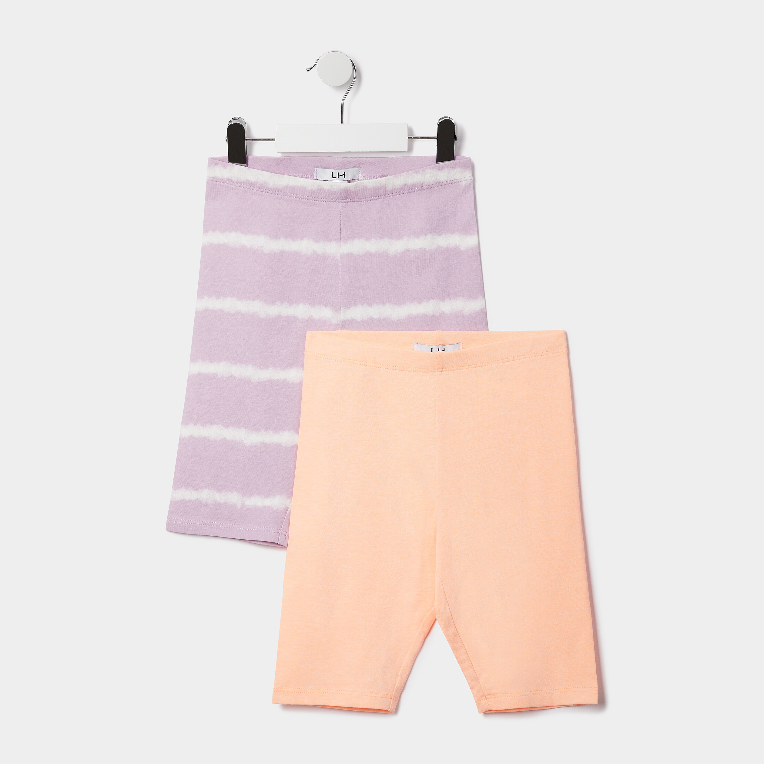 Lot 2 cyclistes courts mauve fille | La Halle