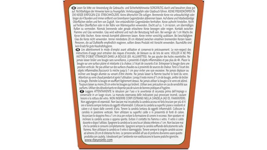 Air Wick Duftkerze Anti-Tabak-Orange