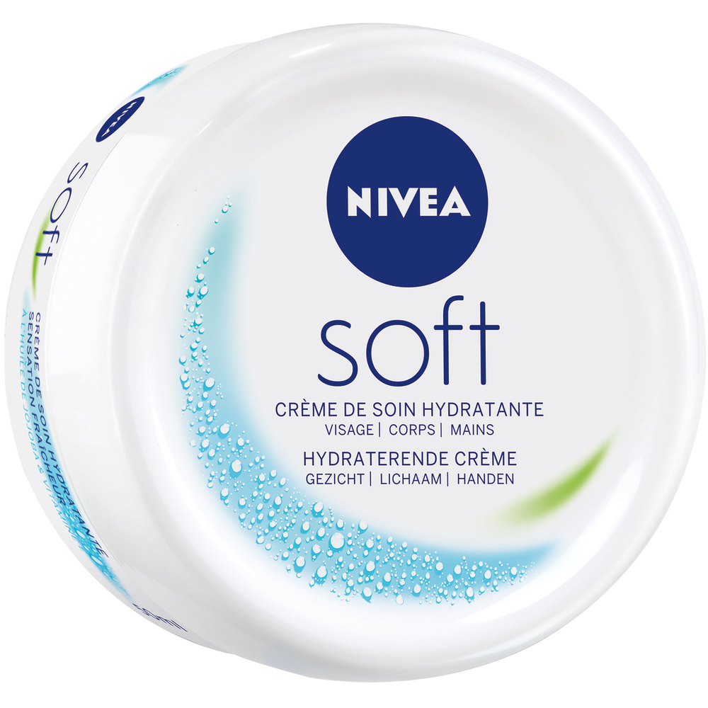 nivea SOFT - Crème visage corps et mains Multi-usage Hydratante - Format voyage