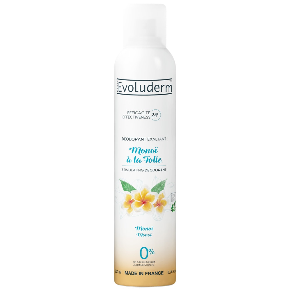 evoluderm Monoï à la Folie Déodorant 24H Exaltant - 200 ml