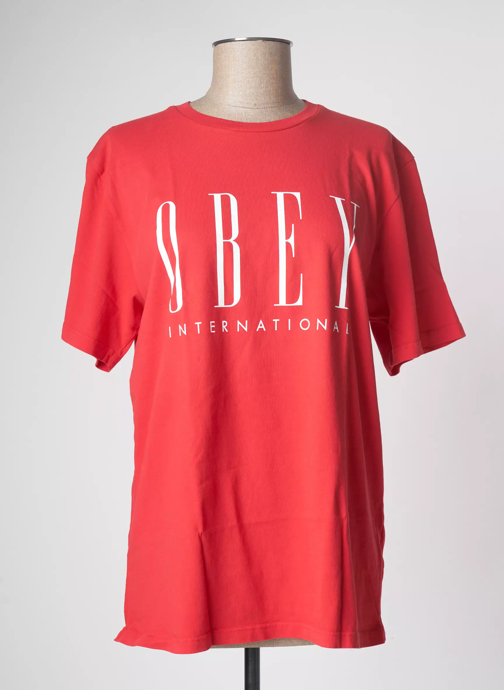 Obey Tshirts Femme couleur rouge