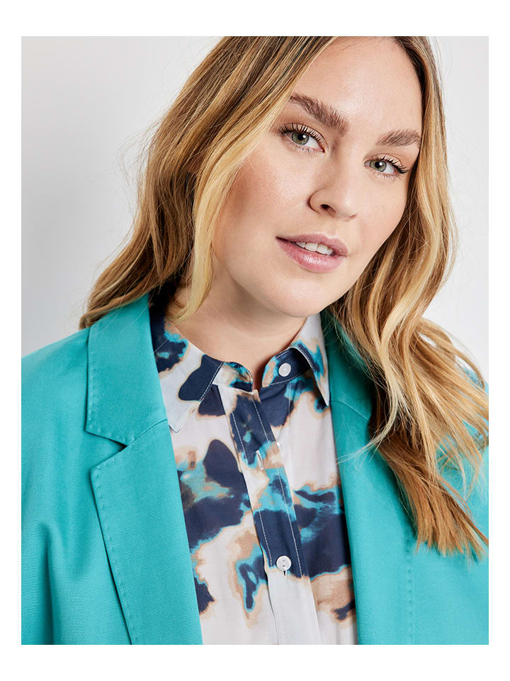 SAMOON Blazer in Türkis günstig kaufen