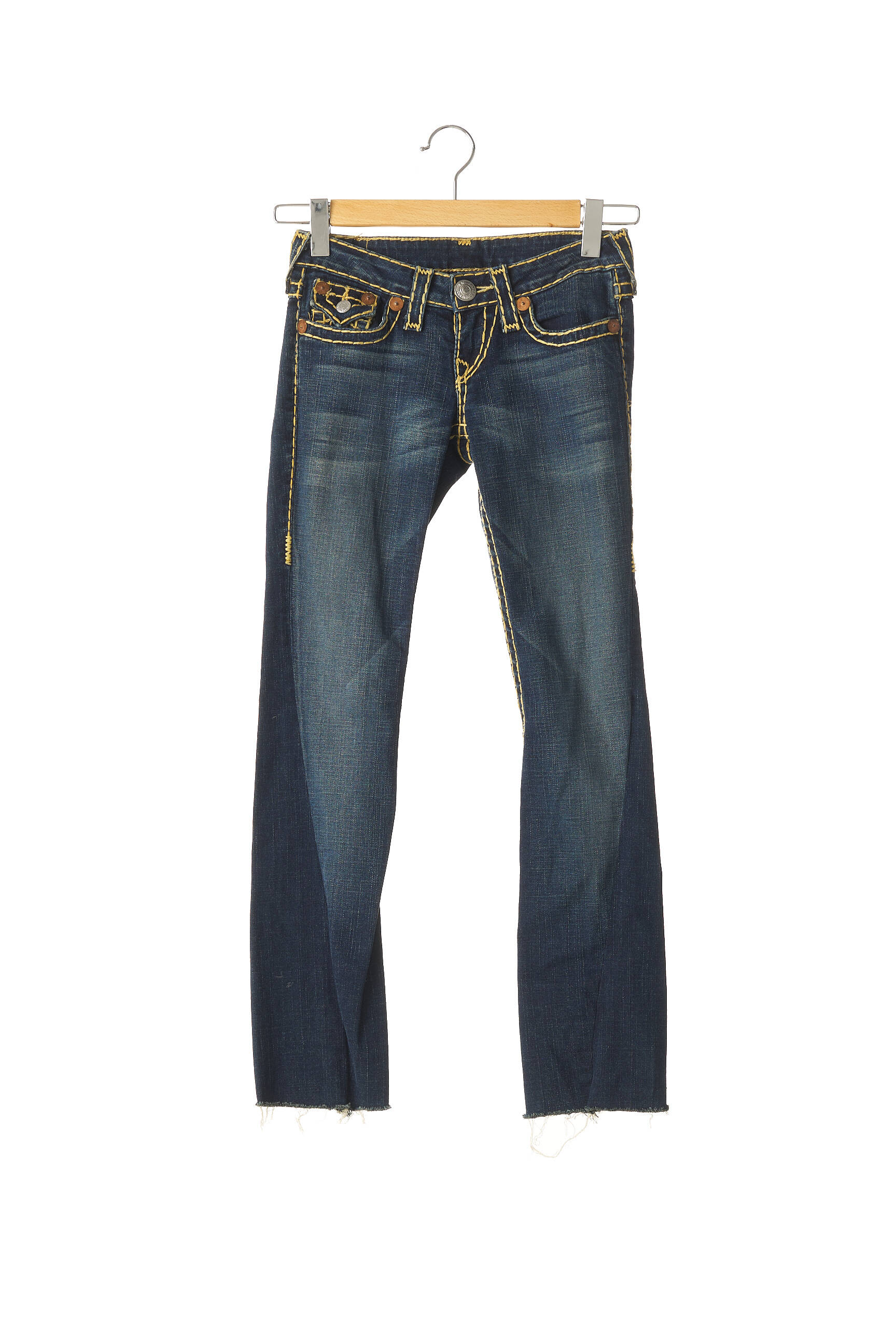 True Religion Jeans Coupe Droite Femme couleur bleu