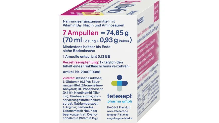 tetesept B12 Vita-Kick Intensiv-Kur 450 μg